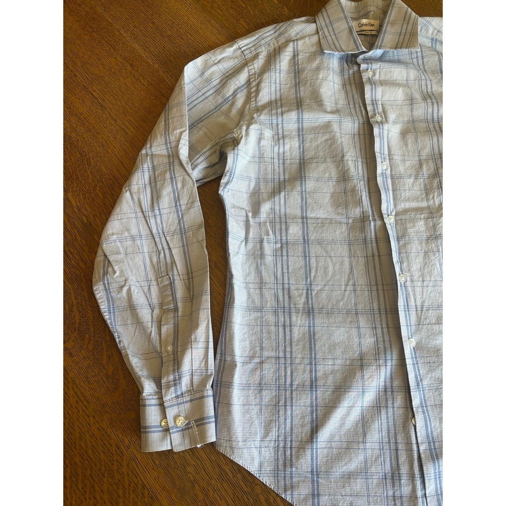 Calvin Klein‎ Men's Slim Fit Dress Shirt – Size 16  34/35 - Picture 2 of 12
